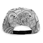 Zentangle Flower Pattern Print Snapback Cap