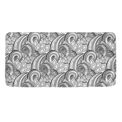 Zentangle Flower Pattern Print Towel
