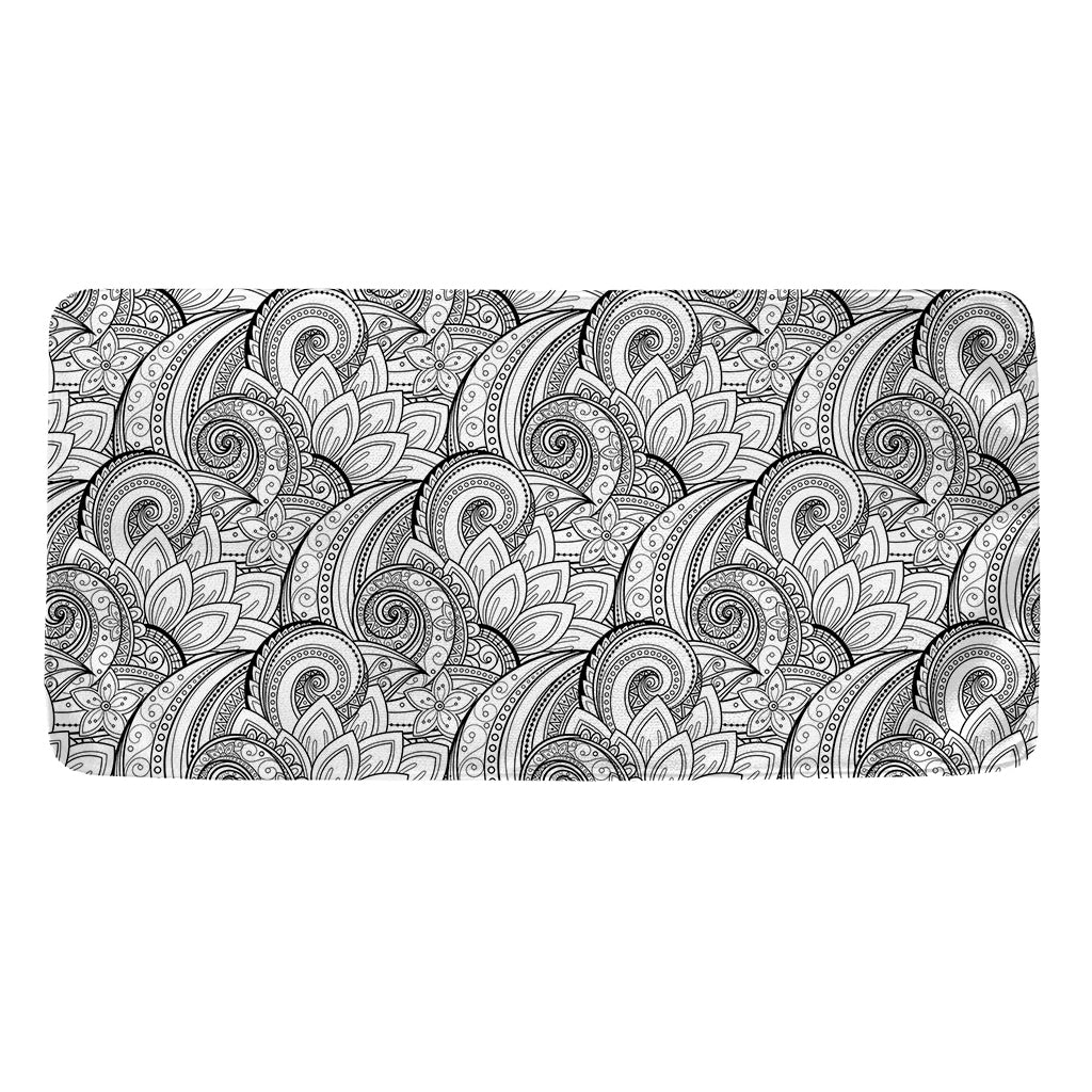 Zentangle Flower Pattern Print Towel