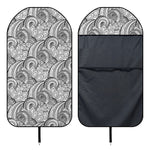 Zentangle Flower Pattern Print Waterproof Car Seat Cover