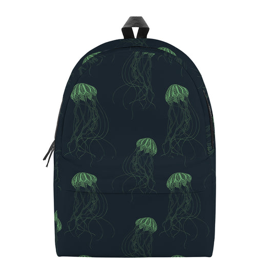 Zentangle Jellyfish Pattern Print Backpack