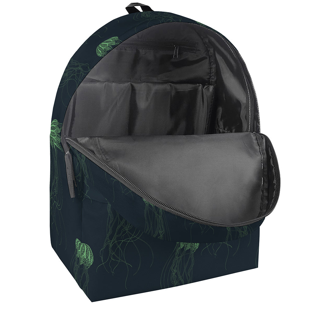 Zentangle Jellyfish Pattern Print Backpack
