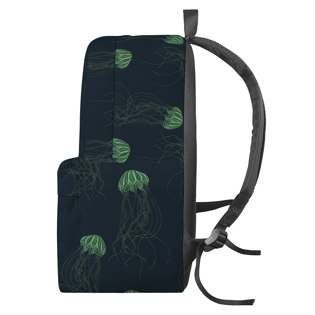 Zentangle Jellyfish Pattern Print Backpack