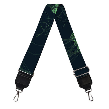 Zentangle Jellyfish Pattern Print Bag Strap