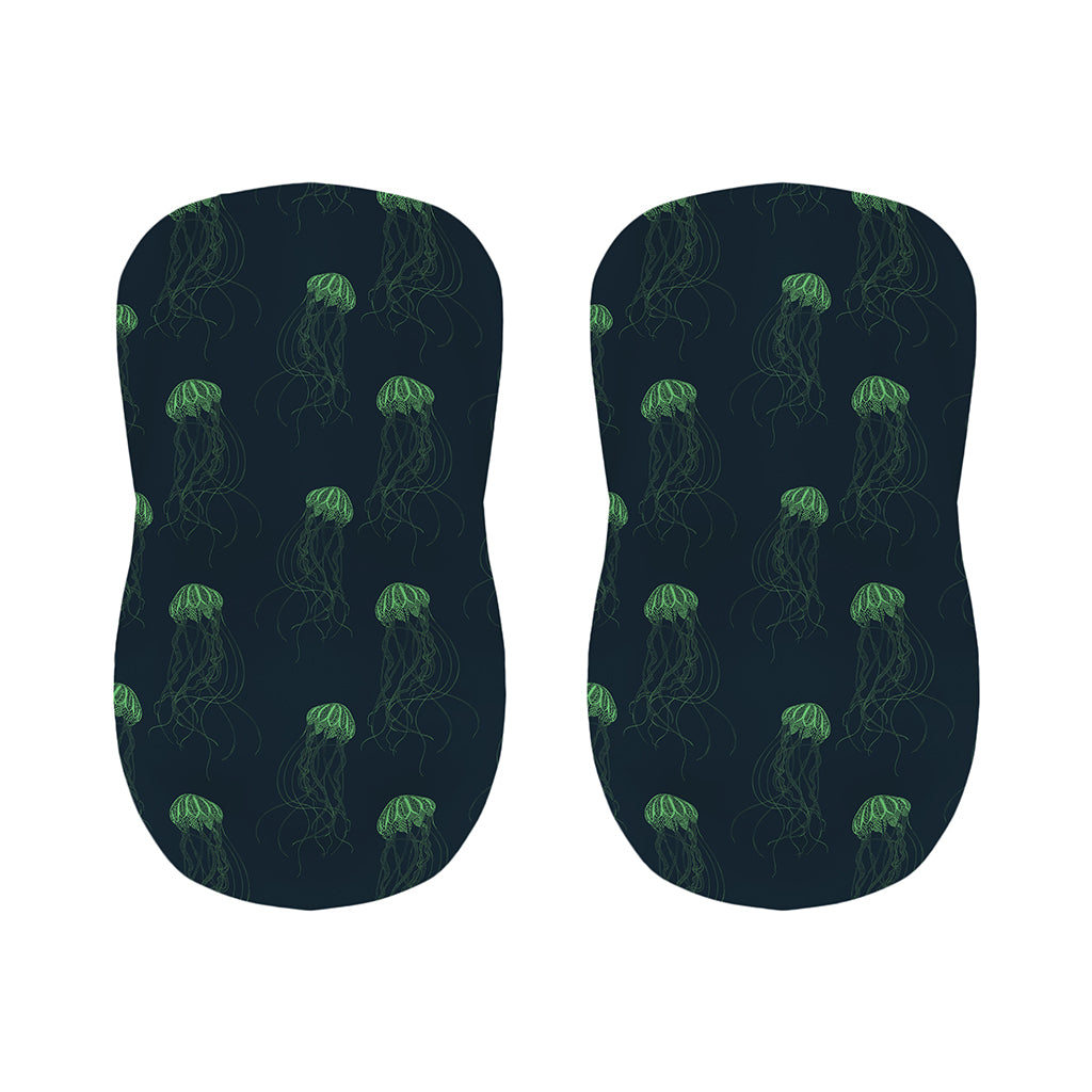 Zentangle Jellyfish Pattern Print Bar Stool Covers