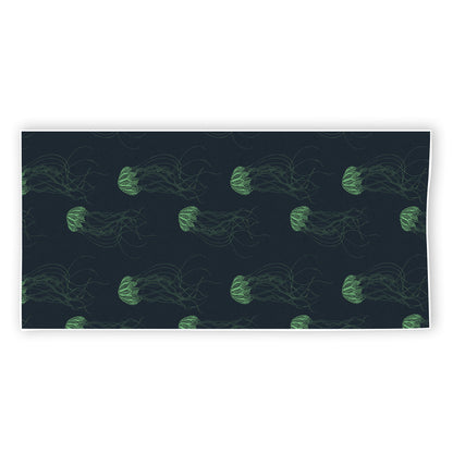 Zentangle Jellyfish Pattern Print Beach Towel