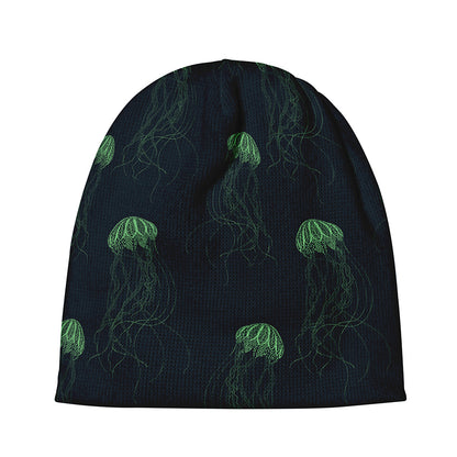 Zentangle Jellyfish Pattern Print Beanie