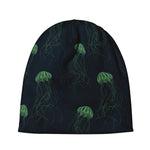 Zentangle Jellyfish Pattern Print Beanie