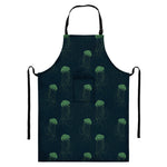 Zentangle Jellyfish Pattern Print Bib Apron With Pocket