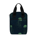 Zentangle Jellyfish Pattern Print Bible Tote Bag