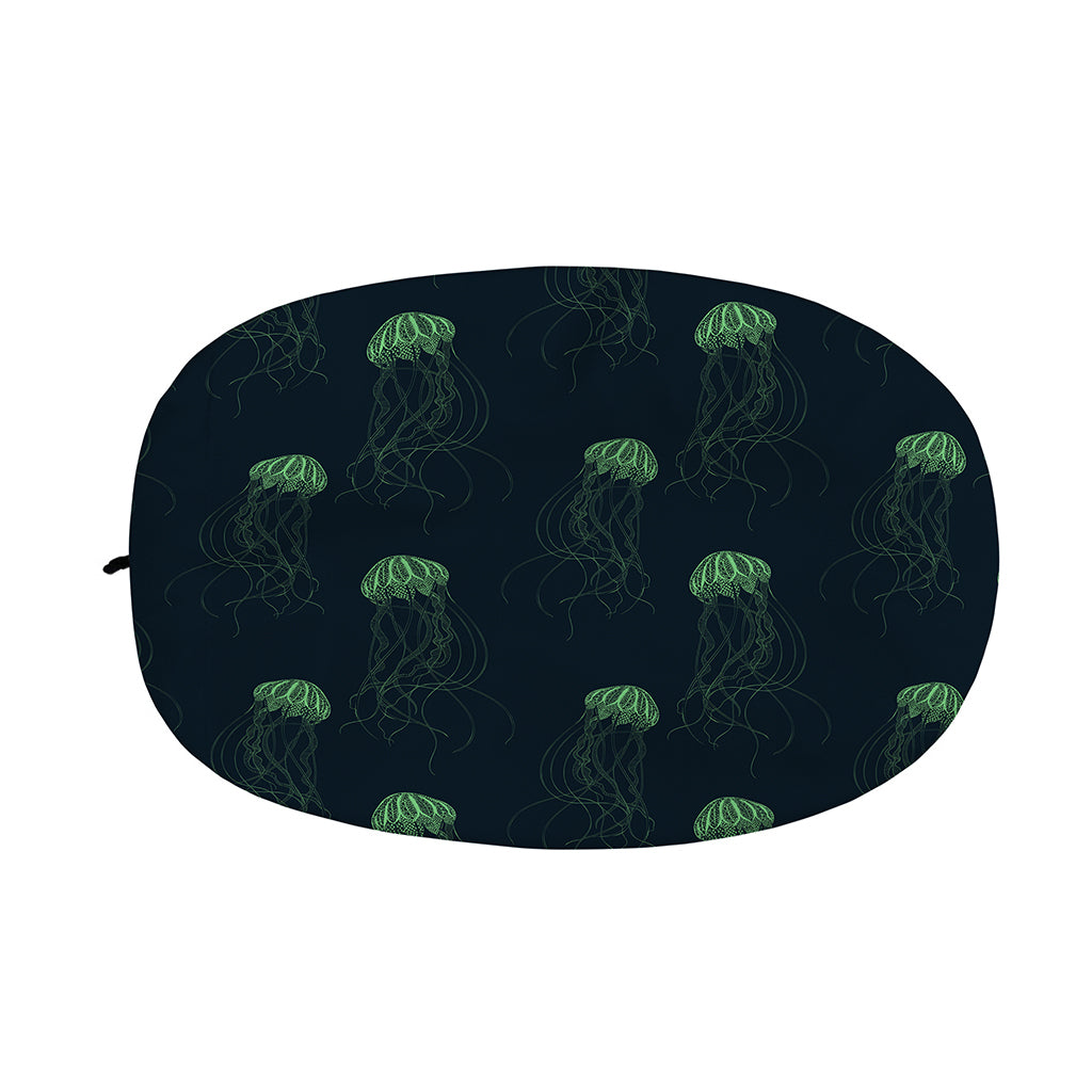 Zentangle Jellyfish Pattern Print Car Side Mirror Covers