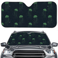 Zentangle Jellyfish Pattern Print Car Windshield Sun Shade