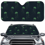 Zentangle Jellyfish Pattern Print Car Windshield Sun Shade