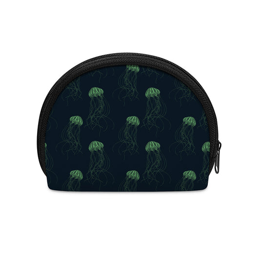 Zentangle Jellyfish Pattern Print Coin Purse