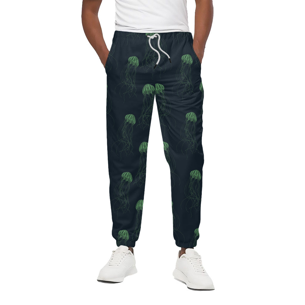 Zentangle Jellyfish Pattern Print Cotton Pants