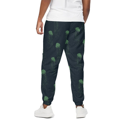 Zentangle Jellyfish Pattern Print Cotton Pants