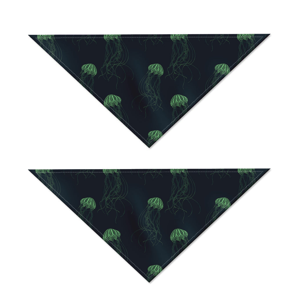 Zentangle Jellyfish Pattern Print Dog Bandana