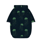 Zentangle Jellyfish Pattern Print Dog Zip Up Hoodie