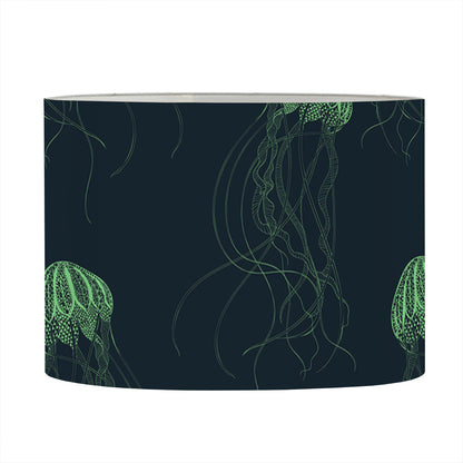 Zentangle Jellyfish Pattern Print Drum Lamp Shade