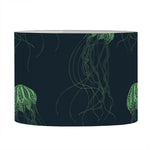 Zentangle Jellyfish Pattern Print Drum Lamp Shade