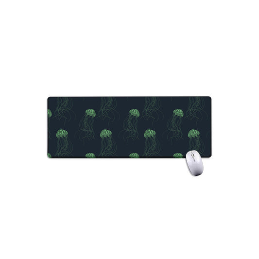 Zentangle Jellyfish Pattern Print Extended Mouse Pad