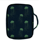 Zentangle Jellyfish Pattern Print Front Pocket Bible Bag