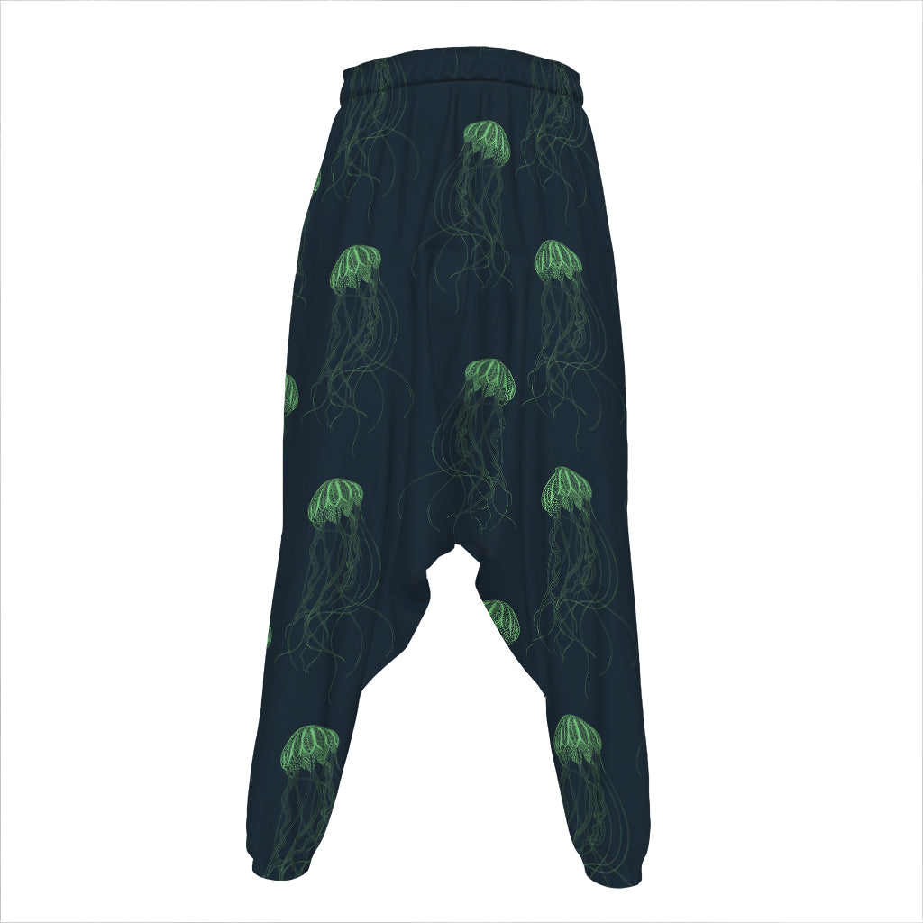 Zentangle Jellyfish Pattern Print Hammer Pants