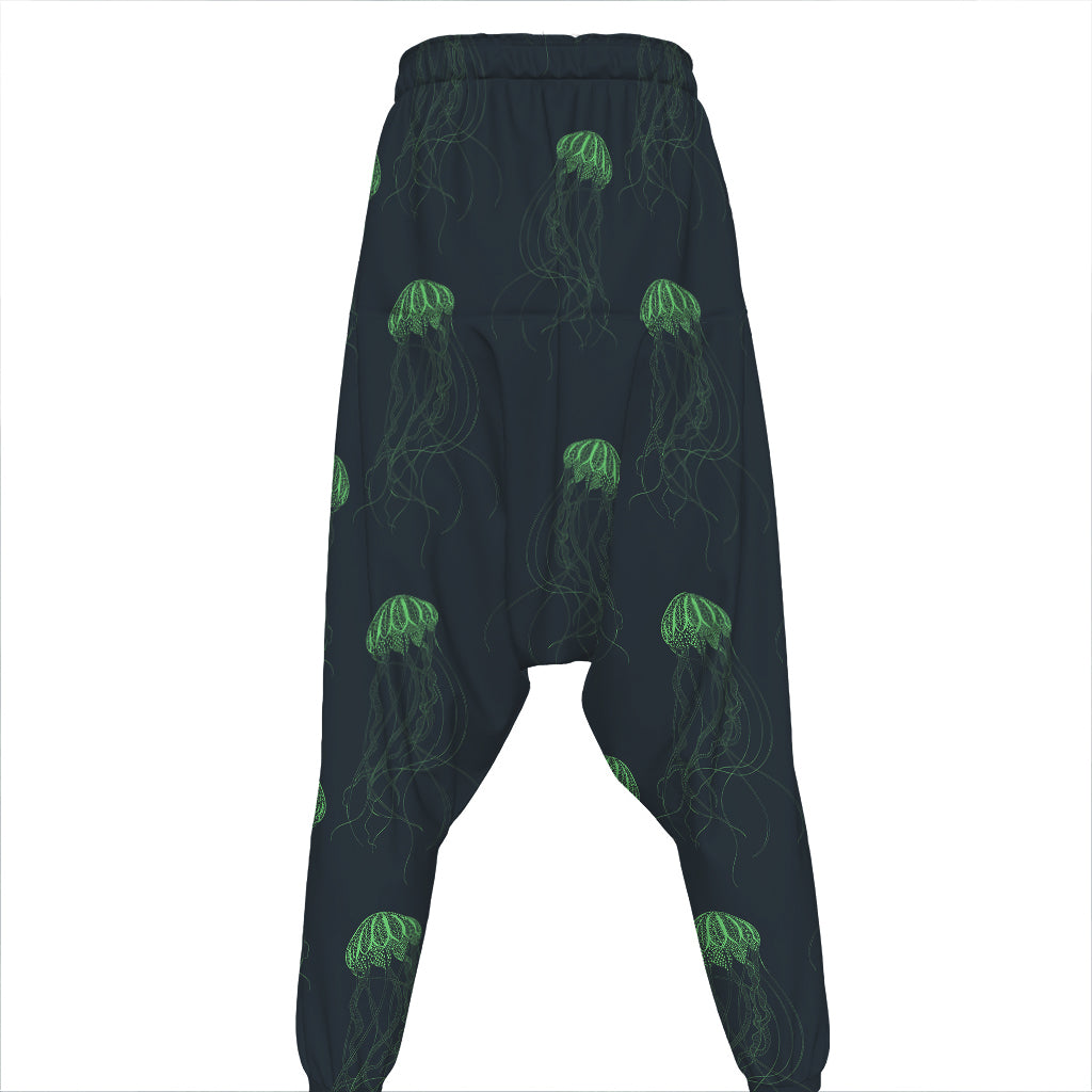 Zentangle Jellyfish Pattern Print Hammer Pants