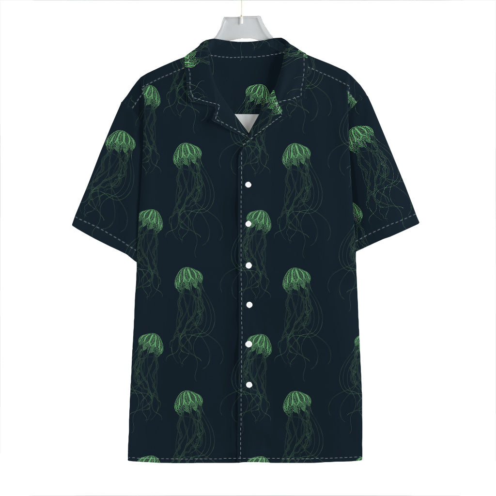 Zentangle Jellyfish Pattern Print Hawaiian Shirt