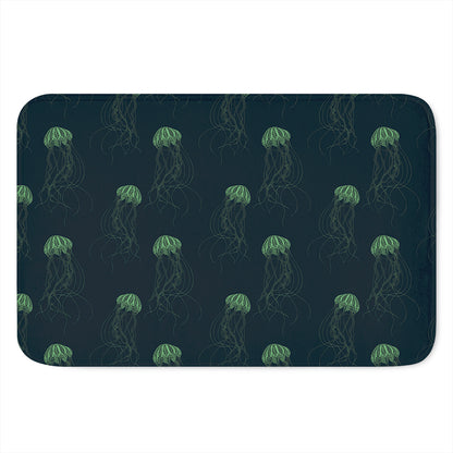 Zentangle Jellyfish Pattern Print Indoor Door Mat