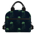 Zentangle Jellyfish Pattern Print Insulated Lunch Bag