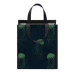 Zentangle Jellyfish Pattern Print Insulated Lunch Tote