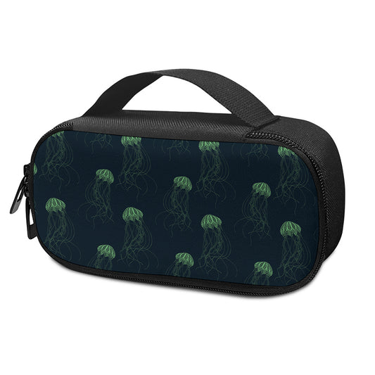 Zentangle Jellyfish Pattern Print Insulin Cooler Travel Case
