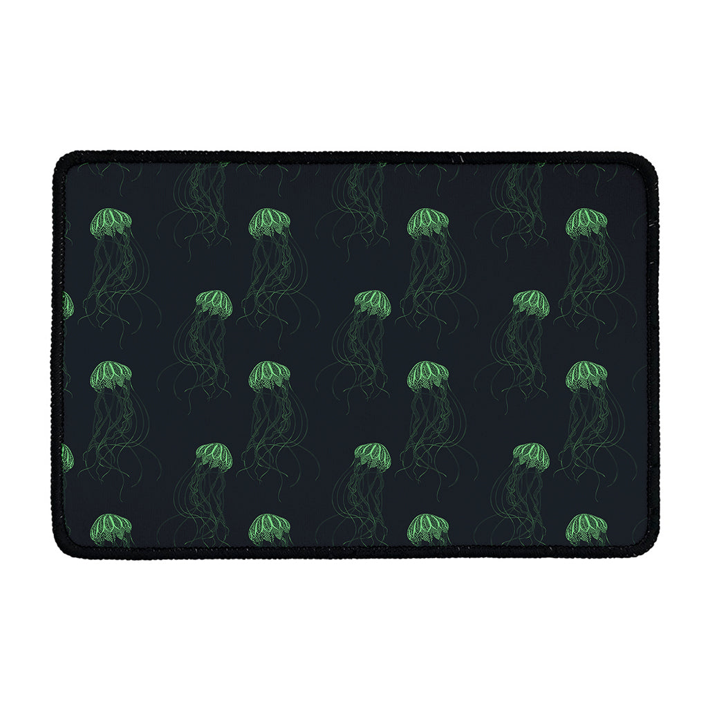 Zentangle Jellyfish Pattern Print Kitchen Mat