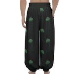 Zentangle Jellyfish Pattern Print Lantern Pants