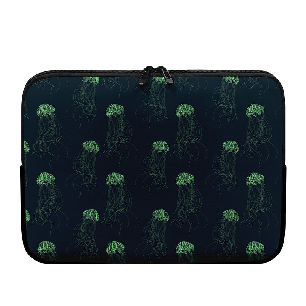 Zentangle Jellyfish Pattern Print Laptop Sleeve
