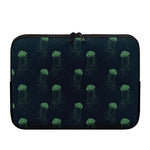 Zentangle Jellyfish Pattern Print Laptop Sleeve