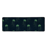 Zentangle Jellyfish Pattern Print Long Kitchen Mat