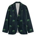 Zentangle Jellyfish Pattern Print Men's Blazer