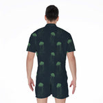 Zentangle Jellyfish Pattern Print Men's Rompers