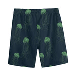 Zentangle Jellyfish Pattern Print Men's Sports Shorts