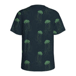 Zentangle Jellyfish Pattern Print Men's Sports T-Shirt