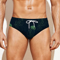 Zentangle Jellyfish Pattern Print Men's Swim Briefs