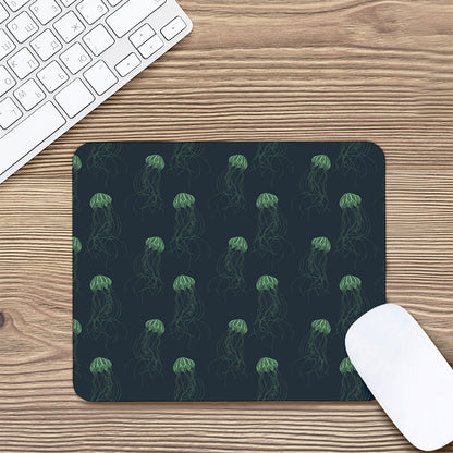 Zentangle Jellyfish Pattern Print Mouse Pad