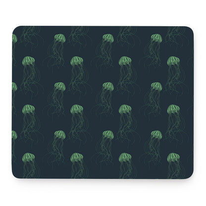 Zentangle Jellyfish Pattern Print Mouse Pad