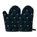 Zentangle Jellyfish Pattern Print Oven Mitts