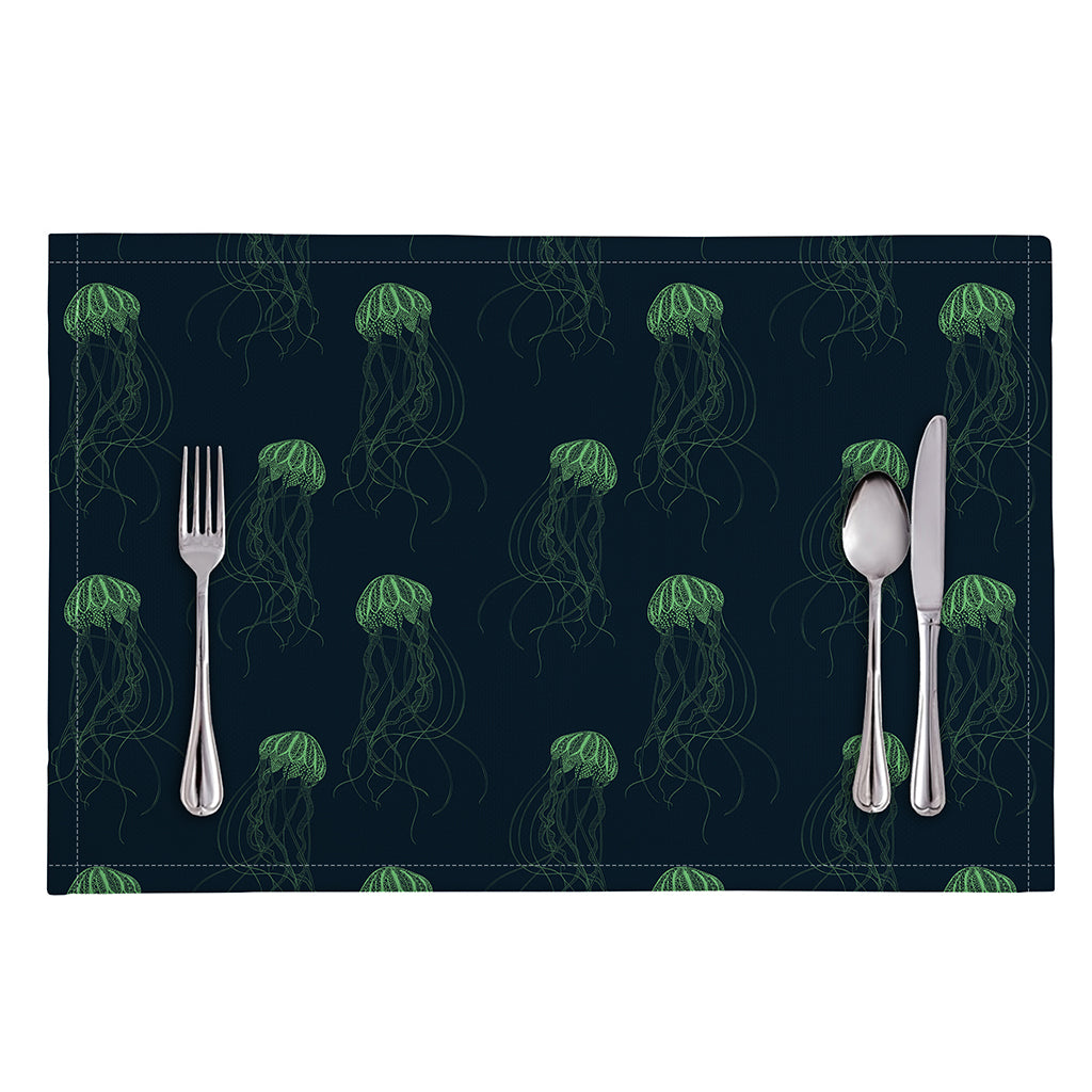 Zentangle Jellyfish Pattern Print Placemat