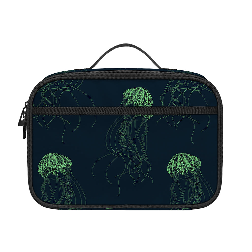 Zentangle Jellyfish Pattern Print Portable Lunch Bag