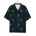 Zentangle Jellyfish Pattern Print Rayon Hawaiian Shirt