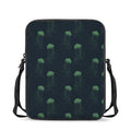 Zentangle Jellyfish Pattern Print Rectangular Crossbody Bag